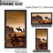 6x11 Picture Frame Set of 2, Black Engineered Wood Frame for 6 x 11 Inch Picture Poster Photo, Light Weight 6 by 11 Frame with Wood-grain for Wall - 2 Pack/Black/6"x11"